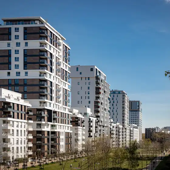 Gebäude an der Toulouser Allee